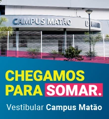 Banner de divulga��o do Vestibular Campus Mat�o