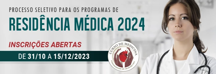 Banner de divulgao do Processo Seletivo para Residncia Mdica 2024