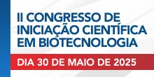 Banner de divulgao do II Congresso de Iniciao Cientfica em Biotecnologia