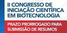 Banner de divulgao do II Congresso de Iniciao Cientfica em Biotecnologia