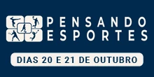 Banner de divulgao do evento Pensando Esportes
