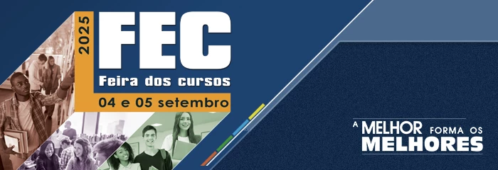 Banner de divulgao da FEC 2025 - 26 edio da Feira dos Cursos