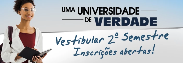 Banner de divulgao do Vestibular Segundo Semestre 2025