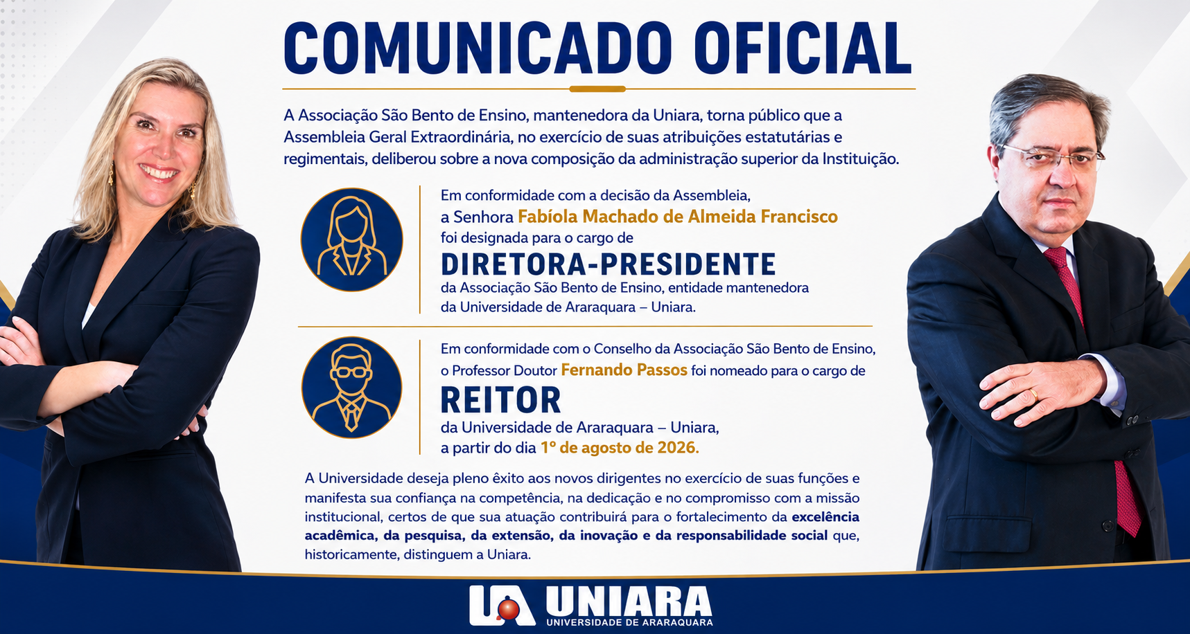 Banner de comunicado nova dire��o