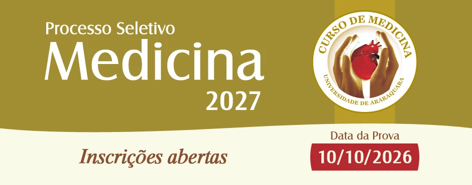 Banner de divulga��o do Processo Seletivo Medicina Primeiro Semestre 2027
