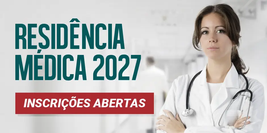 Banner de divulgação do Processo Seletivo para Residência Médica 2027