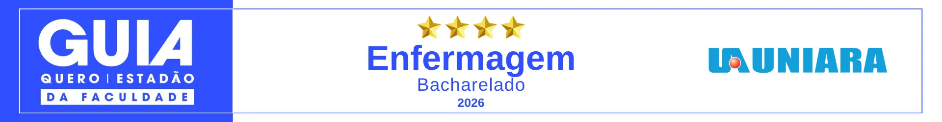 Enfermagem Uniara - Quatro estrelas no Guia da Faculdade Estadão 2026