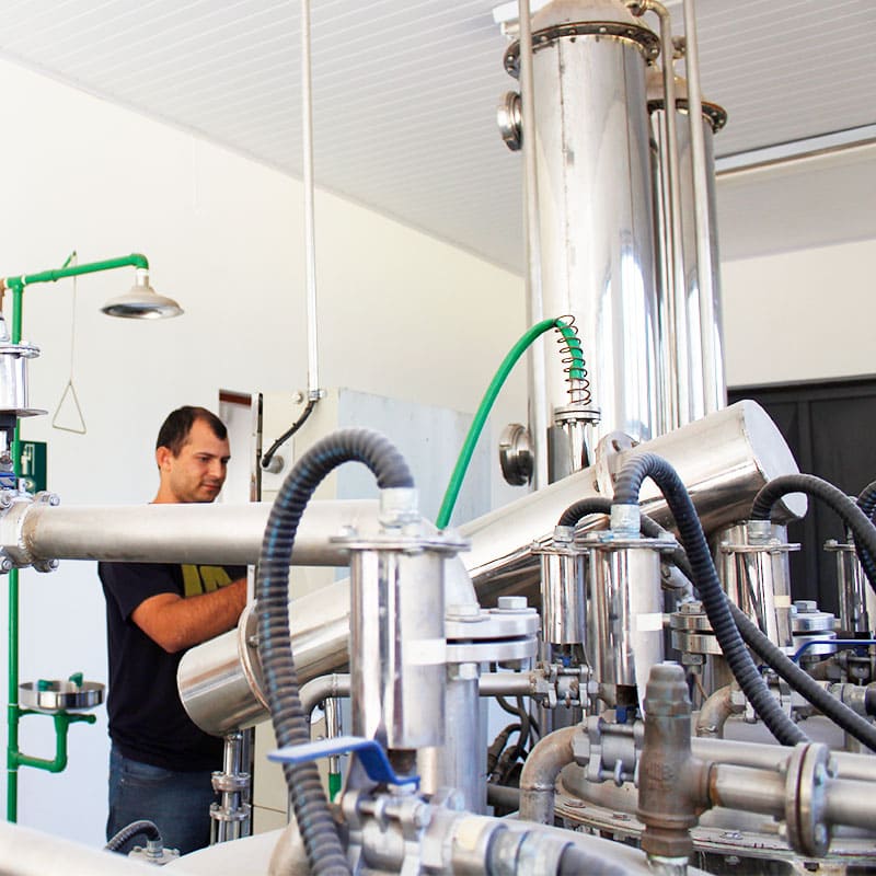 Laboratório de Biodiesel, onde o óleo vegetal é transformado em biodiesel